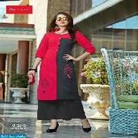 pahervesh niharika vol-2 Wholesale hand printed Ready made long kurtis